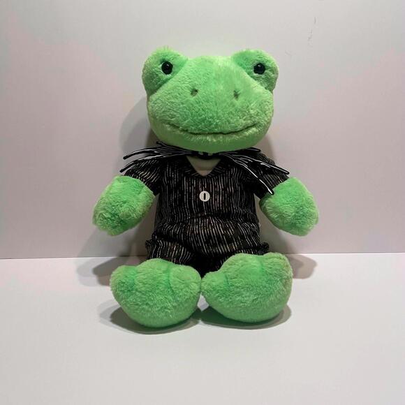 BUILD A BEAR Spring Green‎ Frog Dressed as JACK SKELLINGTON 16 in Excellent - Picture 1 of 5